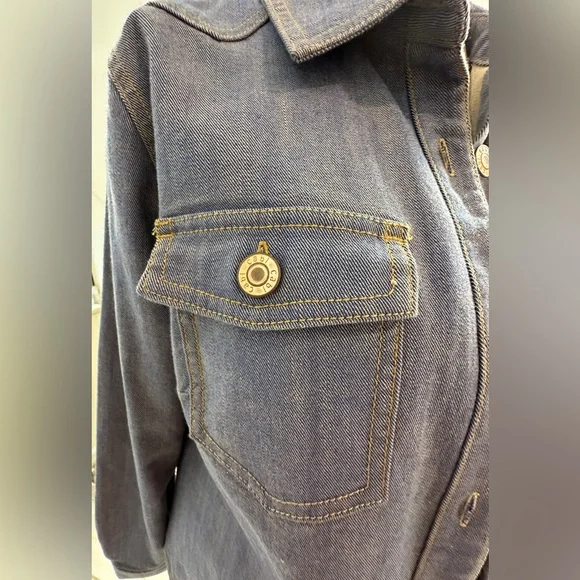 CAbi Ladies Denim Workshop Shacket‎ - Large - Picture 5 of 11